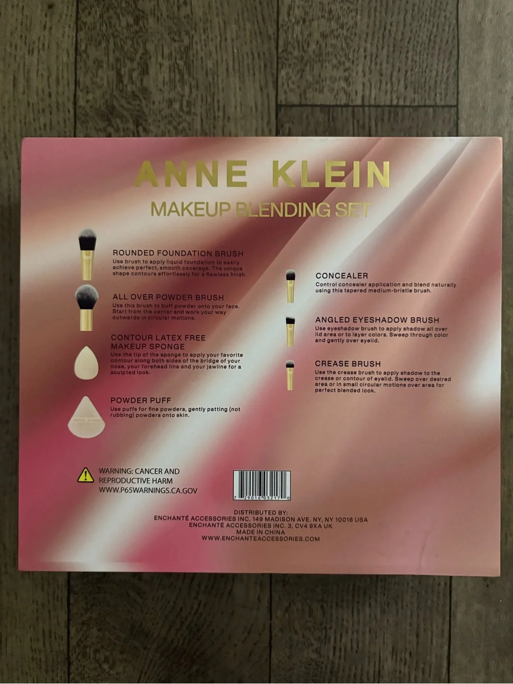 Anne Klein 7 Piece Makeup Blending Kit